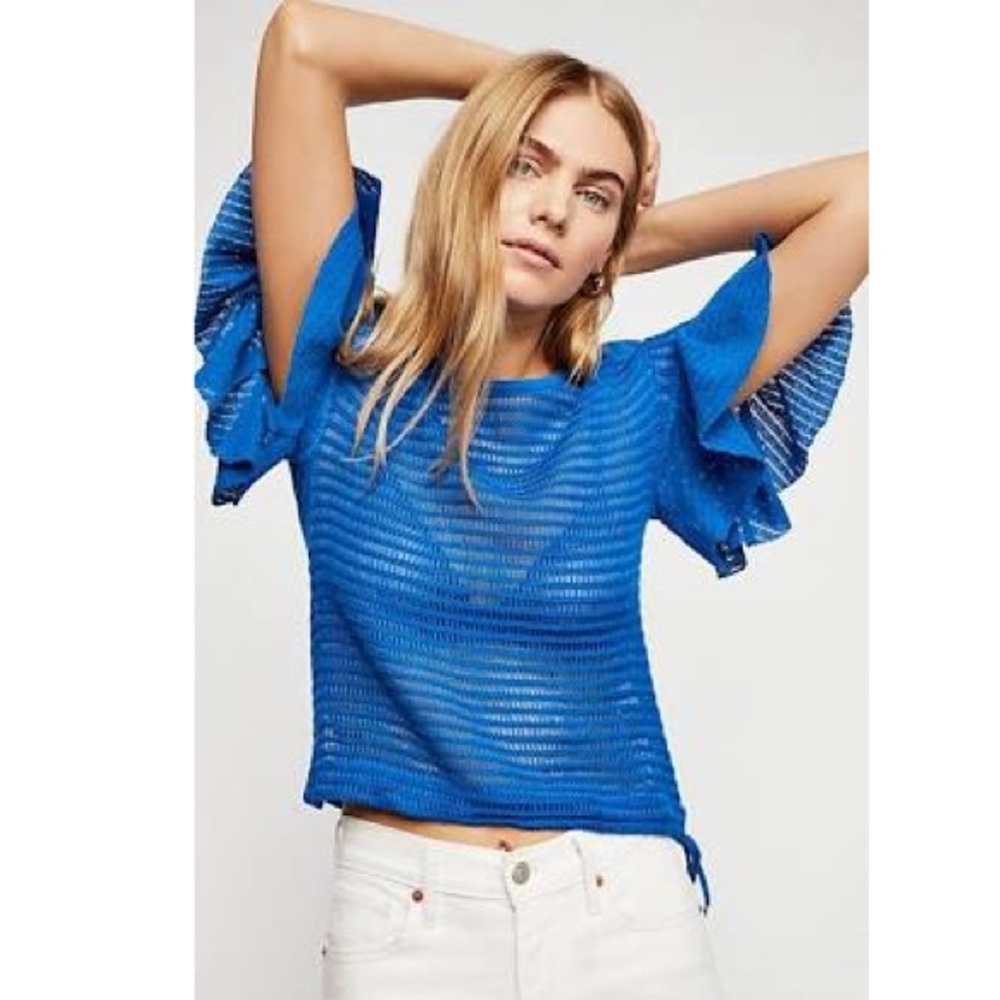 Free People Babes Only open weave top
